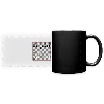 Matt in15 - Panorama-Tasse farbig - Schwarz - Vorne