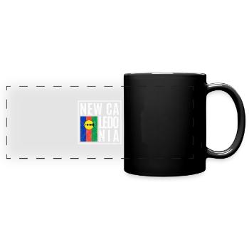Neukaledonien - Panorama-Tasse farbig - Schwarz - Vorne