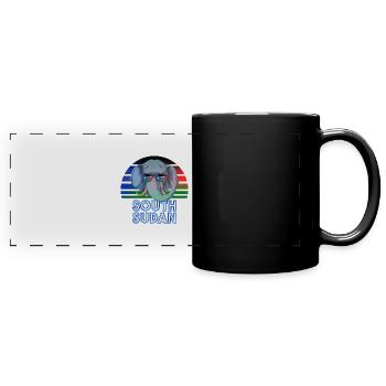 South Sudan - Full Colour Panoramic Mug - black - Front