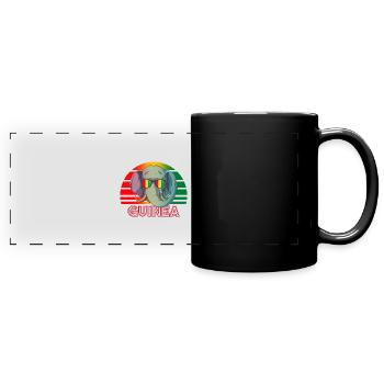 Guinée - Mug panoramique uni - noir - Devant