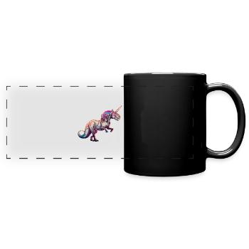 The Magic Unicorn - Full Colour Panoramic Mug - black - Front