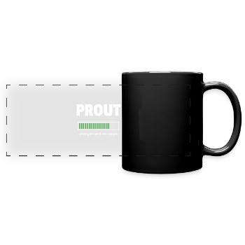 prout chargement en cours - Mug panoramique uni - noir - Devant