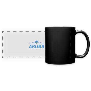 Aruba - Full Colour Panoramic Mug - black - Front