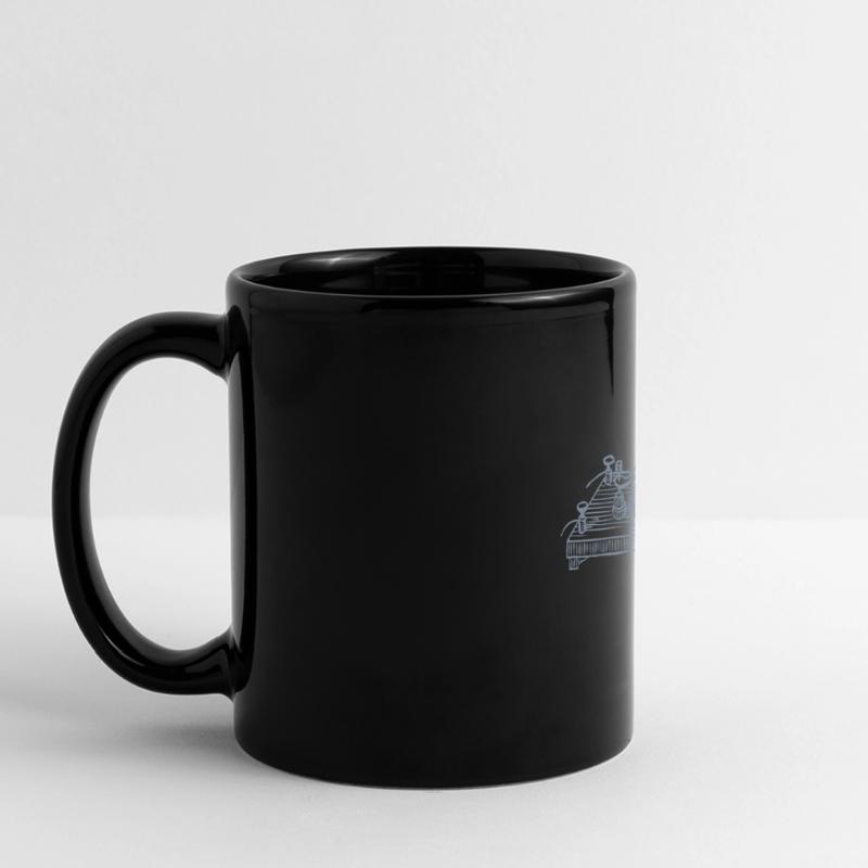 Vintage Morse Code Device, Retro Communication Full Colour Panoramic Mug