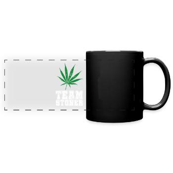 Team Stoner vintage white - Full Colour Panoramic Mug - black - Front