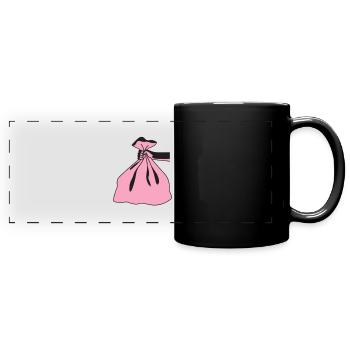 pink trash - Full Colour Panoramic Mug - black - Front