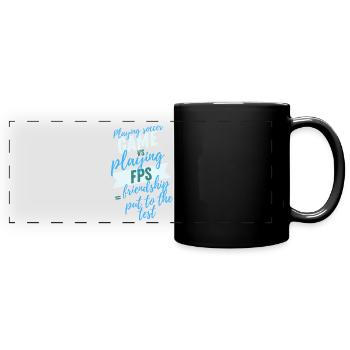 Art du jeu - Mug panoramique uni - noir - Devant
