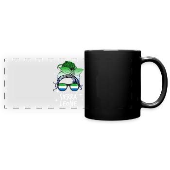 Sierra Leone - Panorama-Tasse farbig - Schwarz - Vorne