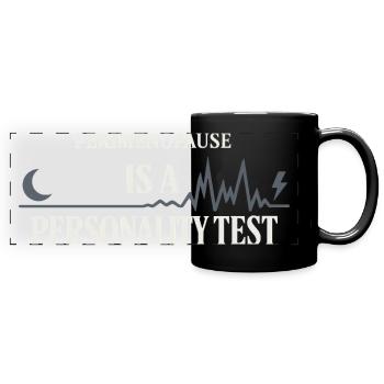 Perimenopause Humor Perimenopause - Panorama-Tasse farbig - Schwarz - Vorne