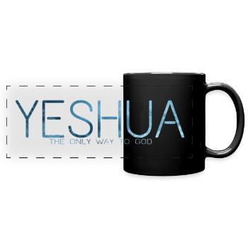 YESHUA vol.4 - Panorama-Tasse farbig - Schwarz - Vorne