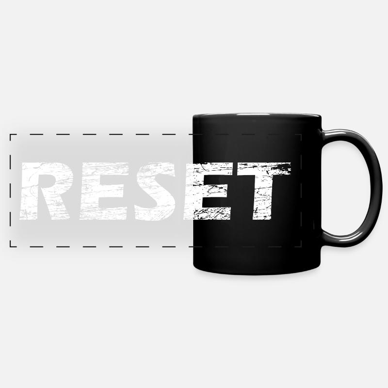 Reset - Panorama-Tasse farbig - Schwarz