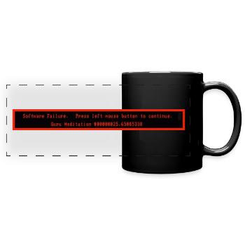 Erreur de méditation Amiga Guru - Mug panoramique uni - noir - Devant