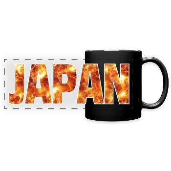 Japan - Panorama-Tasse farbig - Schwarz - Vorne