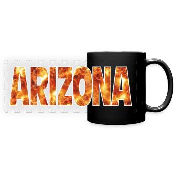 Arizona - Panorama-Tasse farbig - Schwarz - Vorne