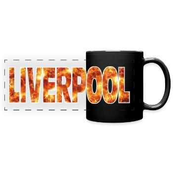 Liverpool - Panorama-Tasse farbig - Schwarz - Vorne