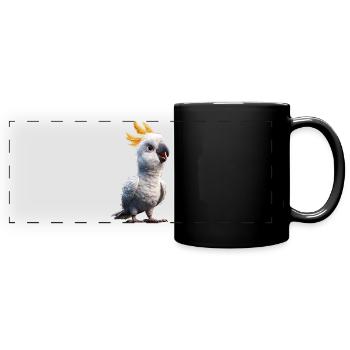 Perroquet Ara Perruche Cacatoès Amoureux des perroquets - Mug panoramique uni - noir - Devant