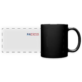 America - Full Colour Panoramic Mug - black - Front