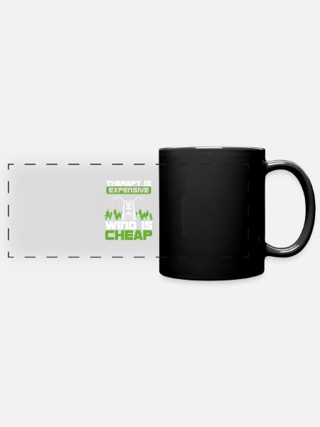 Bikerwind Ist Günstig - Panorama-Tasse farbig - Schwarz