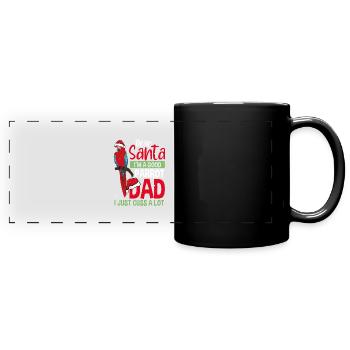 I am a good parrot father - Full Colour Panoramic Mug - black - Front