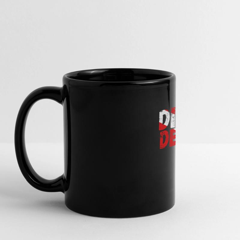 Dive deep A diver Full Colour Panoramic Mug