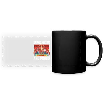 Sang et fierté du dragon - Mug panoramique uni - noir - Devant