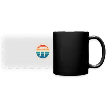 Pi irrationnel, mais bien arrondi - Mug panoramique uni - noir - Devant