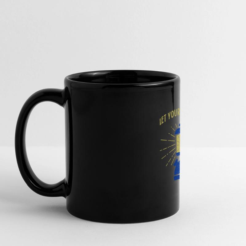 Lamp light night light flame light dark fire Full Colour Panoramic Mug