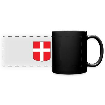 Danemark - Mug panoramique uni - noir - Devant