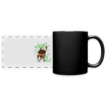 To be tree - Mug panoramique uni - noir - Devant