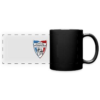 Sapeur-pompier de France - Mug panoramique uni - noir - Devant