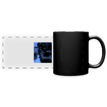 Krypto Alien - Panorama-Tasse farbig - Schwarz - Vorne