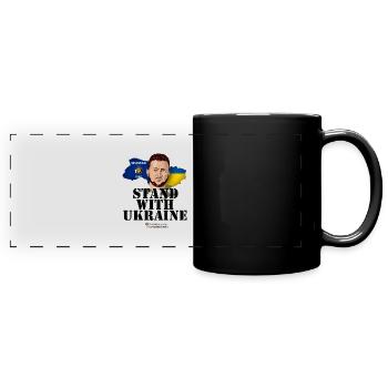 Ukraine Wisconsin - Panorama-Tasse farbig - Schwarz - Vorne