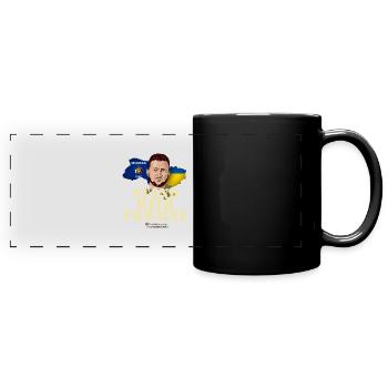 Ukraine Wisconsin Volodymyr Zelenskyj - Full Colour Panoramic Mug - black - Front