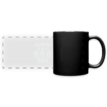 BBQ GOTT - Panorama-Tasse farbig - Schwarz - Vorne