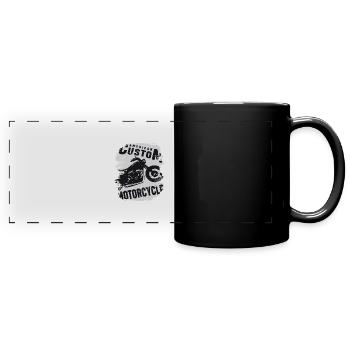 American Custom Motorcycle And Racing - Mug panoramique uni - noir - Devant