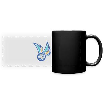 Ballsport - Panorama-Tasse farbig - Schwarz - Vorne