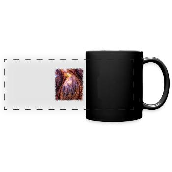 cocoa chocolate fun present idea - Panorama-Tasse farbig - Schwarz - Vorne
