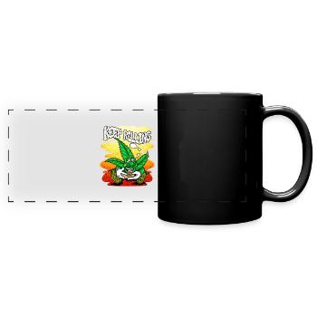 KEEP ROLLING - Full Colour Panoramic Mug - black - Front