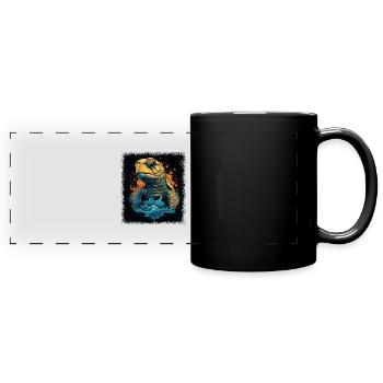 Baby Bump Birthday Gift Idea Bday Joke Geek - Mug panoramique uni - noir - Devant