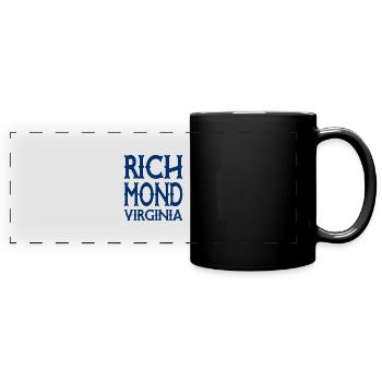 Richmond - Virginie - États-Unis USA - Mug panoramique uni - noir - Devant