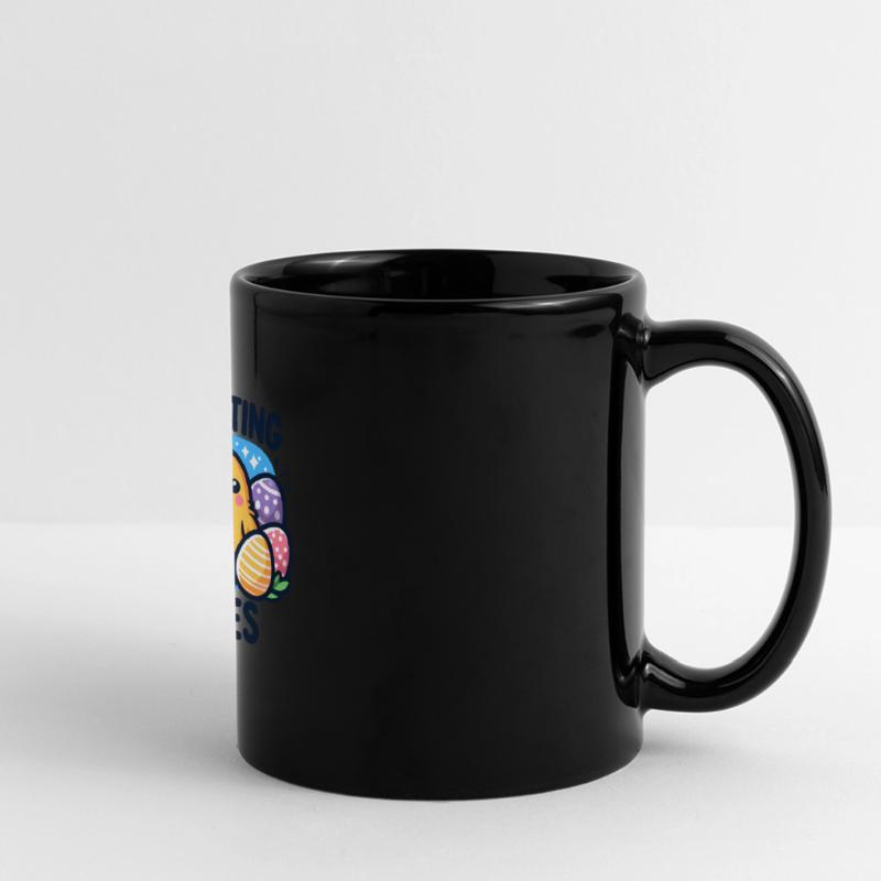 Funny Easter design - Egg-citing times Full Colour Panoramic Mug