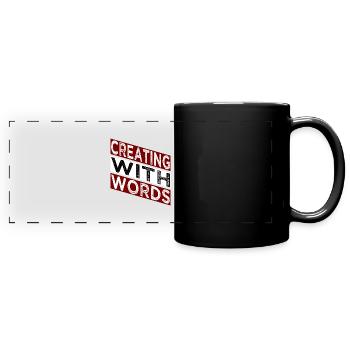fostering creativity joke writing tips - Full Colour Panoramic Mug - black - Front
