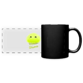 Limetten-Schleim - Panorama-Tasse farbig - Schwarz - Vorne