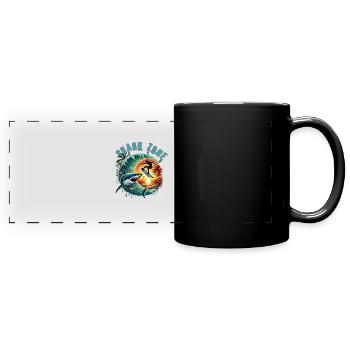 Shark Zone - Panorama-Tasse farbig - Schwarz - Vorne