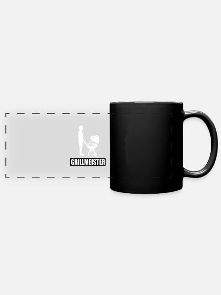 BBQ - Panorama-Tasse farbig - Schwarz