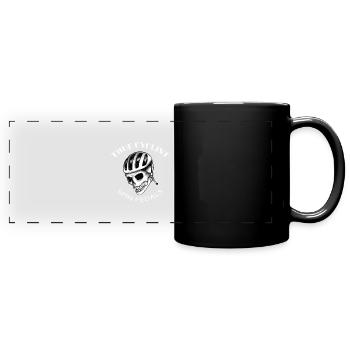 BICYCLE BICYCLE VELO PEDAL SPIN CYCLING MTB MOTIF - Full Colour Panoramic Mug - black - Front