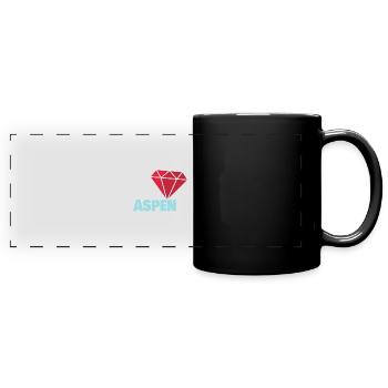 Precious Aspen - Full Colour Panoramic Mug - black - Front