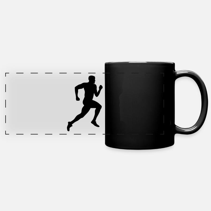 Running (super cheap!) - Mug panoramique uni - noir