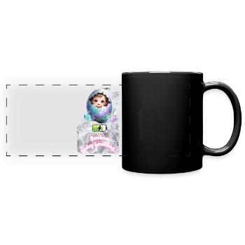 Explosion des œufs de bébé de Bourgeon de Pâques - Mug panoramique uni - noir - Devant