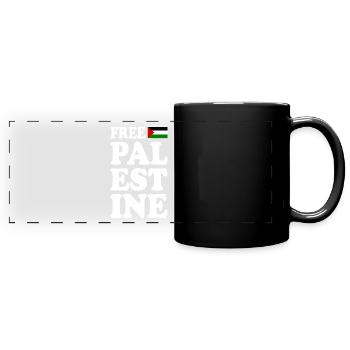 Free palestine - Full Colour Panoramic Mug - black - Front